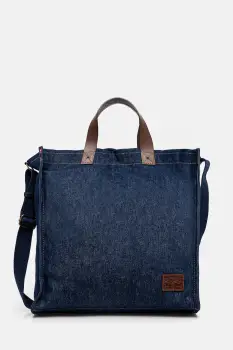 Levi's geanta din denim culoarea bleumarin, 002GX-0001 imagine