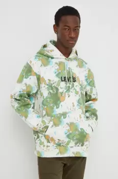 Levi's hanorac de bumbac barbati, cu gluga, melanj imagine