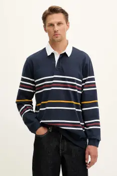 Levi's hanorac de bumbac culoarea albastru marin, modelator, A4845 imagine