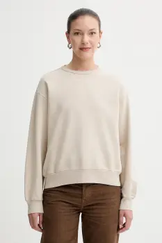 Levi's hanorac de bumbac culoarea bej, neted, A8789 imagine