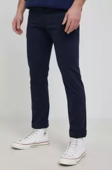 Levi's pantaloni 511 barbati, culoarea albastru marin, drept imagine