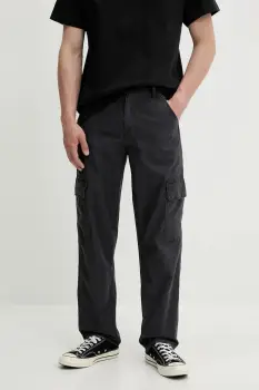 Levi's pantaloni de bumbac 568 LOOSE STRT CARGO culoarea gri, drept, 000LP imagine