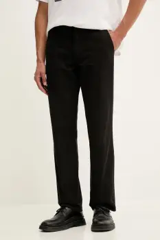 Levi's pantaloni de bumbac culoarea negru, drept, A5753 imagine