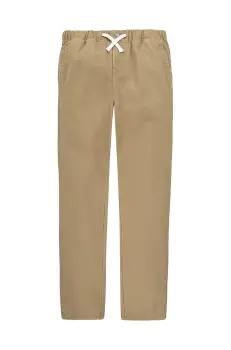 Levi's pantaloni de bumbac pentru copii LOOSE FIT PULL-ON PANTS culoarea verde, neted, 9EL221 imagine