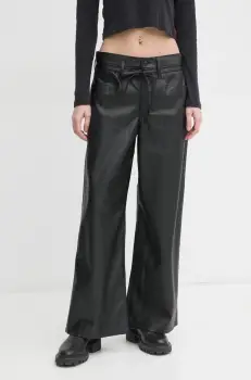 Levi's pantaloni femei, culoarea negru, drept, high waist, A9310 imagine