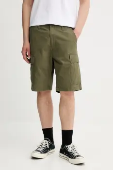 Levi's pantaloni scurti din bumbac CARRIER CARGO SHRT-2 culoarea verde, 001KG imagine