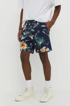 Levi's pantaloni scurti din bumbac culoarea albastru marin imagine