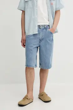 Levi's pantaloni scurti jeans 568 LOOSE CRPNTR SHORTS 001K8 imagine