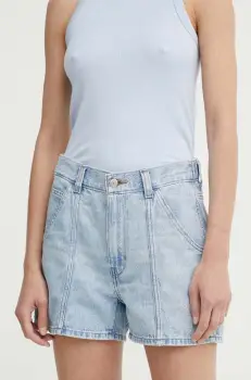 Levi's pantaloni scurti jeans CARPENTER SHORT femei, neted, high waist, A8719 imagine