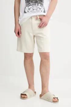 Levi's pantaloni scurti jeans culoarea gri imagine