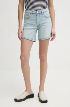 Levi's pantaloni scurti jeans femei, neted, high waist imagine