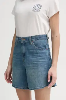 Levi's pantaloni scurti jeans HIGH BAGGY SHORT femei, neted, high waist, A9311 imagine
