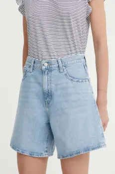 Levi's pantaloni scurti jeans HIGH BAGGY SHORT femei, neted, high waist, A9311 imagine