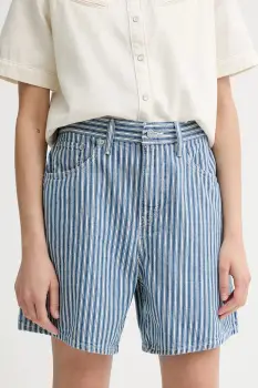 Levi's pantaloni scurti jeans HIGH BAGGY SHORT neted, high waist, A9311 imagine