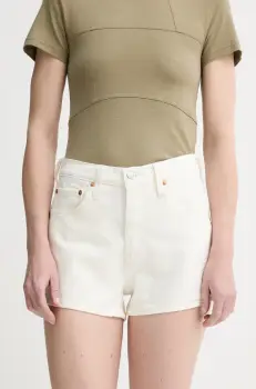 Levi's pantaloni scurti jeans neted, high waist imagine