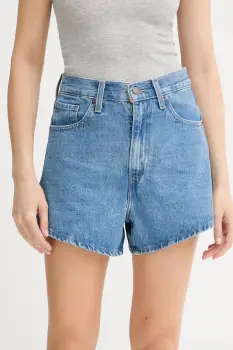 Levi's pantaloni scurti jeans uni, high waist, A1965 imagine