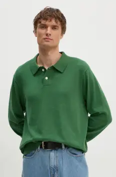 Levi's pulover de bumbac culoarea verde, light, A8623 imagine