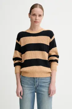 Levi's pulover din amestec de lana ROCKET SWEATER culoarea maro, 0012L imagine
