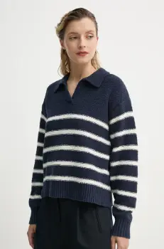 Levi's pulover SATELLITE POLO SWEATER femei, culoarea albastru marin, 0012N imagine