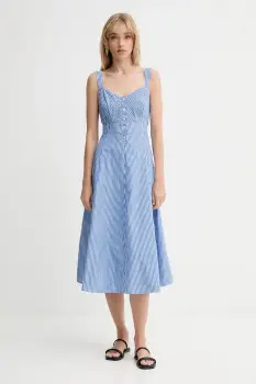 Levi's rochie din bumbac midi, evazati, 003PR imagine
