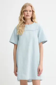 Levi's rochie din denim DENIM TEE DRESS mini, evazata, 001WD imagine