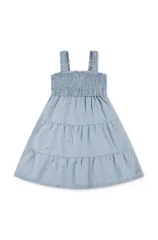 Levi's rochie fete BABY DOLL SMOCKED DRESS mini, evazati, 1EM227 imagine