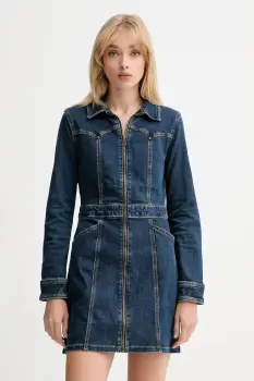 Levi's rochie jeans mini, mulata, 003S6 imagine