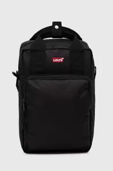 Levi's rucsac femei, culoarea negru, mic, neted imagine