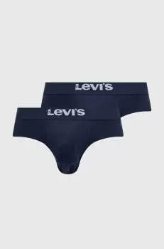 Levi's slip 2-pack barbati, culoarea albastru marin imagine