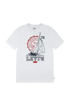 Levi's tricou COASTAL CLUB TEE culoarea alb, cu imprimeu, 8EM281 imagine