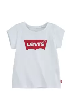 Levi's Tricou copii culoarea alb imagine