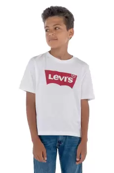 Levi's Tricou copii culoarea alb, cu imprimeu imagine