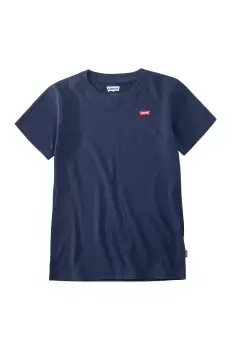 Levi's Tricou copii culoarea albastru marin, material neted imagine