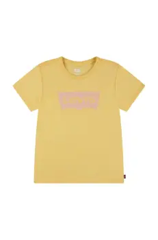 Levi's tricou copii culoarea galben imagine