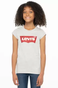 Levi's Tricou copii culoarea gri imagine