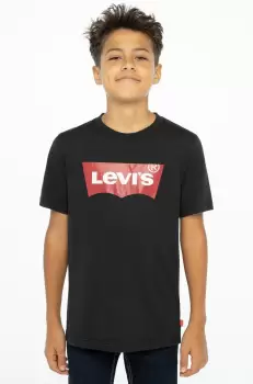 Levi's Tricou copii culoarea negru, cu imprimeu imagine
