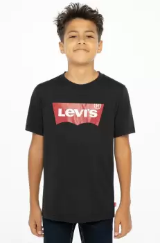 Levi's Tricou copii culoarea negru, cu imprimeu imagine
