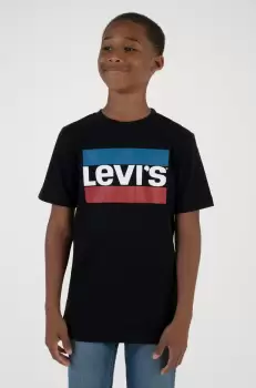 Levi's Tricou copii culoarea negru, cu imprimeu imagine
