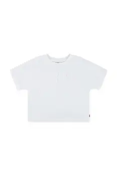 Levi's tricou copii DOLMAN MEET AND GREET culoarea alb, 4EN562 imagine