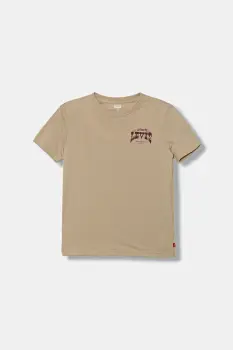 Levi's tricou copii GALLOPING FREE TEE culoarea bej, cu imprimeu, 9EN614 imagine