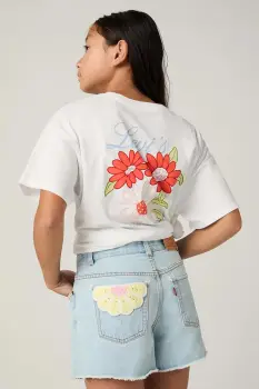 Levi's tricou copii LEVIS FLORAL OVERSIZED TEE imagine