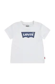 Levi's tricou copii MY FIRST BATWING TEE culoarea alb, cu imprimeu, 6EM318 imagine