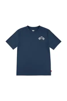 Levi's tricou copii SPEED TRIALS TEE culoarea bleumarin, cu imprimeu, 9EP039 imagine