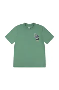 Levi's tricou copii STREAMLINE MONOGRAM TEE culoarea verde, cu imprimeu, 8EP035 imagine