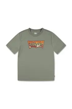 Levi's tricou copii SUNRISE DESERT TEE culoarea verde, cu imprimeu, 9EN991 imagine