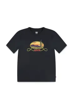 Levi's tricou de bumbac pentru copii CACTUS IN THE SUNSET TEE culoarea negru, cu imprimeu, 8EN900 imagine