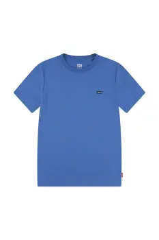 Levi's tricou de bumbac pentru copii LVB BATWING CHEST HIT culoarea turcoaz, uni, 9EA100 imagine