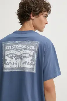 Levi's tricou din bumbac barbati, cu imprimeu imagine