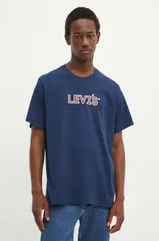 Levi's tricou din bumbac barbati, cu imprimeu imagine