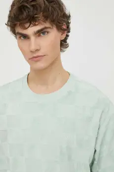 Levi's tricou din bumbac barbati, culoarea verde, modelator imagine